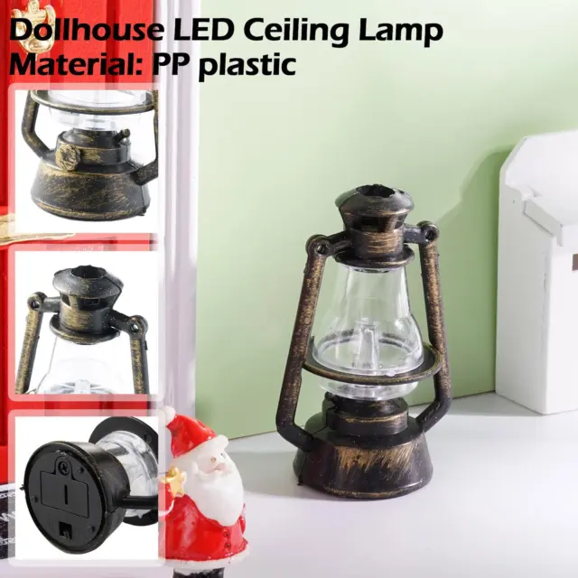 1:12 LED Dollhouse Miniature Ceiling Light Table Lantern Floor Home W5A4
