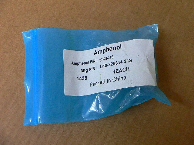 Amphenol U10-825814-21S 97-28-21S U1082581421S     Insert Asy