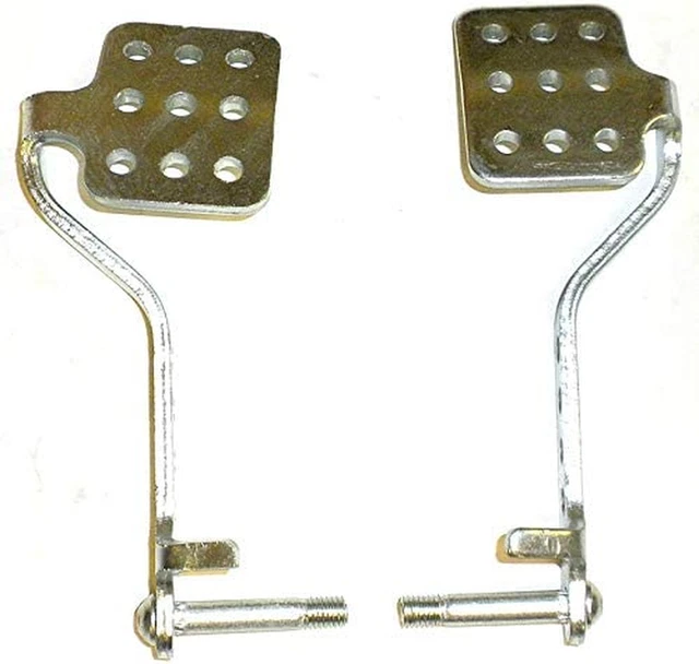 Vintage Pedals Pair Brake Throttle Pedal Kit Go Kart Racing Chassis Fun Cart
