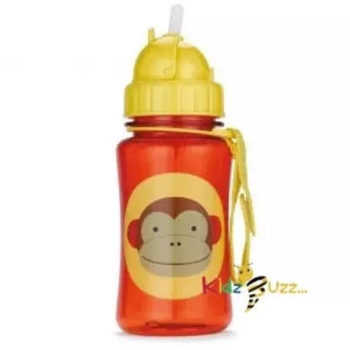 Skip Hop Zoo Straw Monkey Bottle For Kids