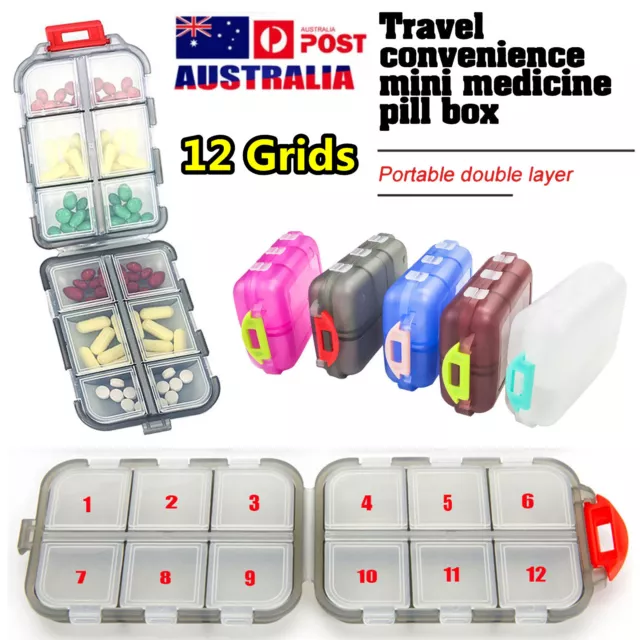 Travel Organizer Moisture Proof Pills Box for Pocket Purse Daily Case Portable