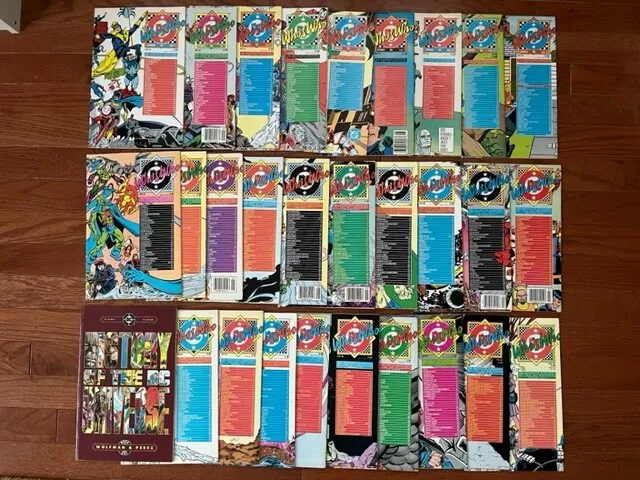 Who’s Who Directory DC Universe Big Lot Run 4-7 9-19 21 23 87 Update 1-5 88 1-4