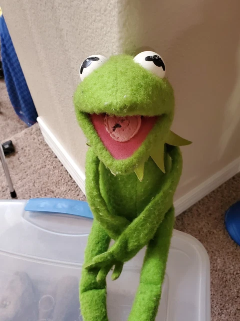 Fisher Price #850 Kermit the Frog 18" Stuffed Plush Doll Jim Henson Vintage 1976