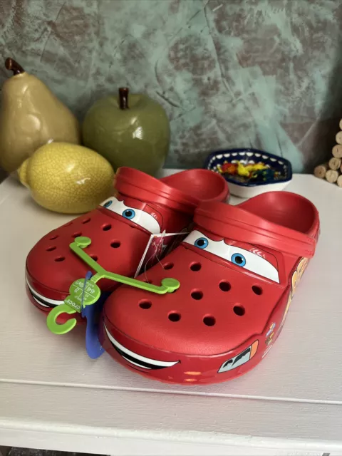 Crocs Lightning Mcqueen Size 11 Men Disney Pixar Cars Brand New