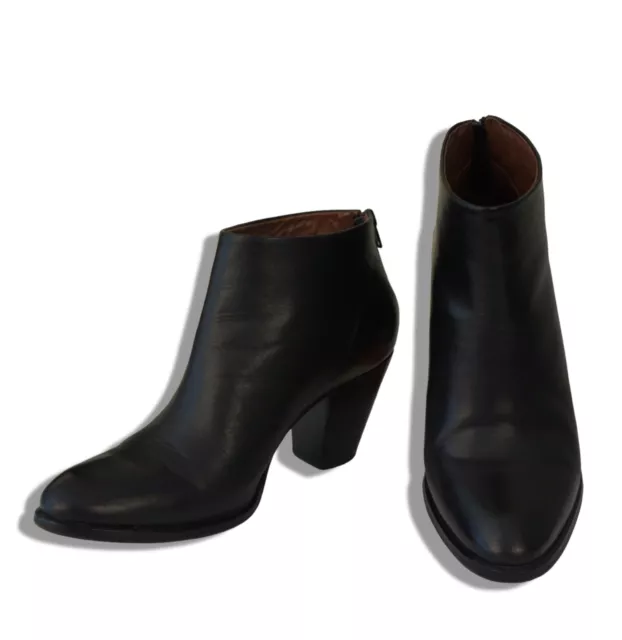 RACHEL COMEY 9.5 Mars Black Leather Round Toe Ankle Boots Booties