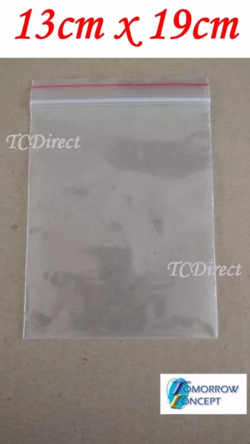 100 / 1000 pcs 130x190mm 13x19cm Ziplock Zip Lock Resealable Plastic Bags Coin