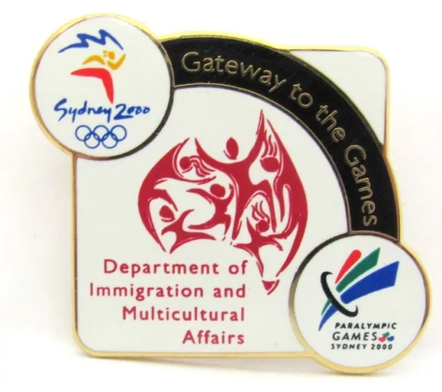 Dep Immigration & Multicultural Affairs Sydney Olympic Games 2000 Pin Badge #29