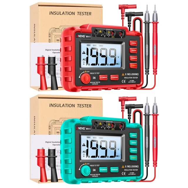 Insulation Resistance Meter Digital Insulation Resistance Tester Megohm Meter