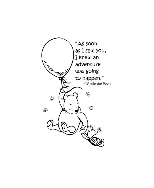 Winnie the Pooh and Piglet Wall Sticker