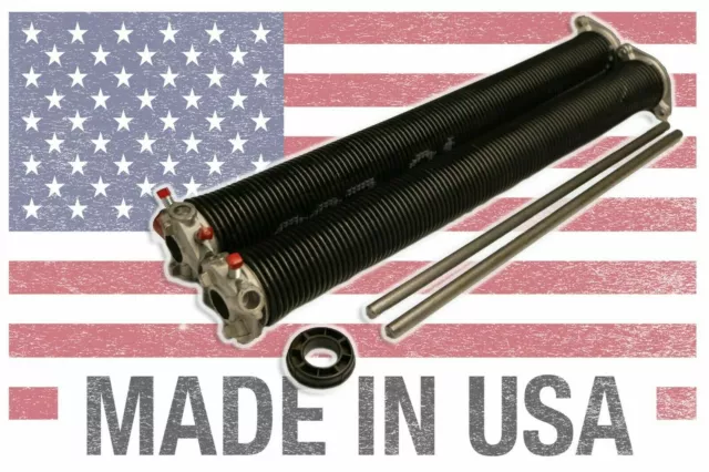 USA Made-Pair of Garage Door Torsion Springs .225 x 2 x 24-31 with winding bars
