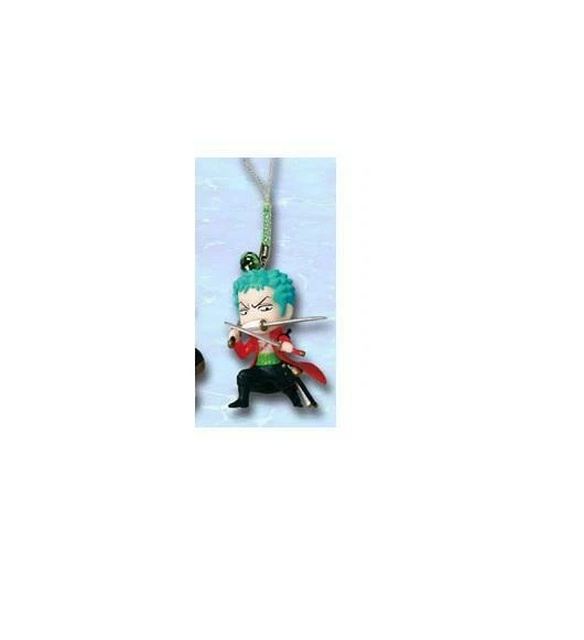Portachiavi One Piece Zoro Netsuke Strap 4 Cm Bandai Gashapon Anime Manga #2