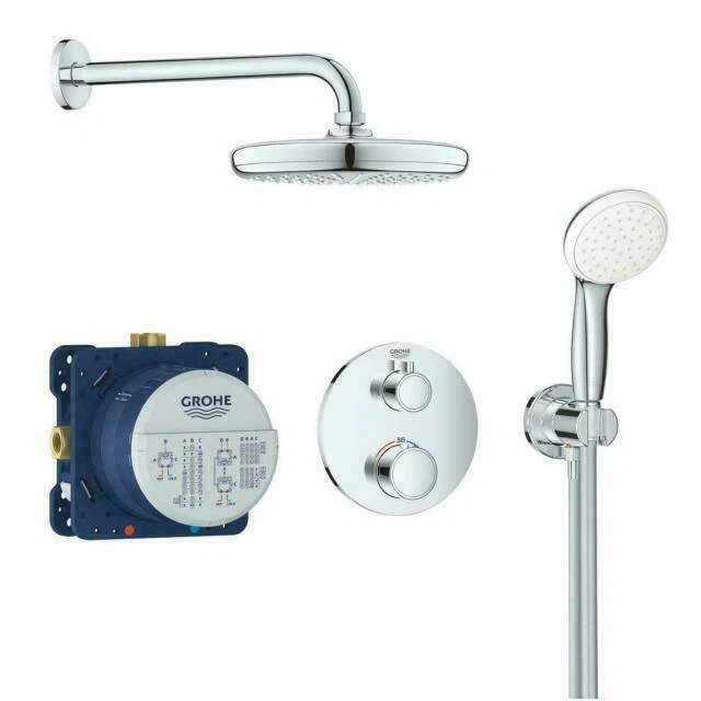 GROHE GROHTHERM PERFECT Shower Set with Tempesta 210 Thermostatic