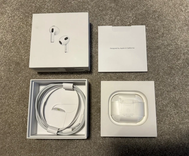 Apple AirPods A2564 3rd Generation Wireless In-Ear Headset - White - Used