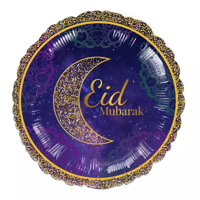 Opulento Eid Mubarak Estándar Globo Metalizado Decoración Fiesta