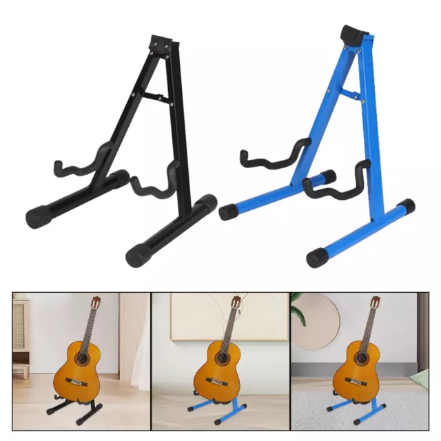 Support de guitare avec cadre en caoutchouc, pieds pliables pour violon,