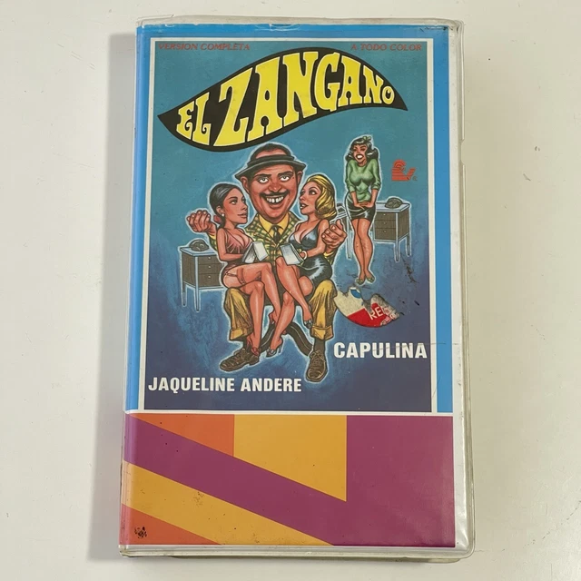 EL ZANGANO CLAMSHELL VHS Mexican Film 1968 CAPULINA Mexico Cinema