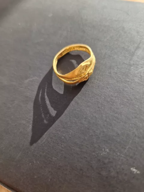 bague romaine ancienne or 24k