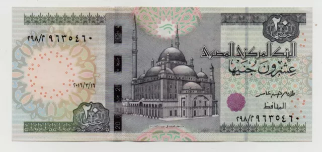 Egypt 20 Pounds 2020 Pick 74E Unc-
