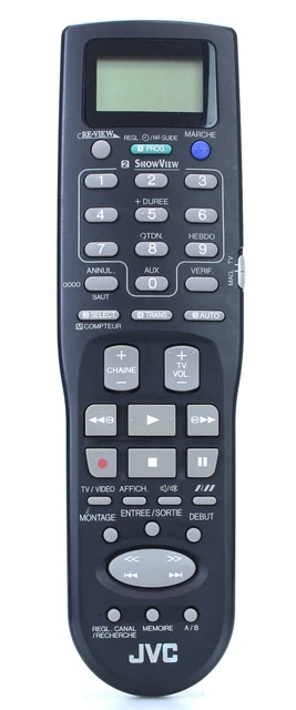 JVC PQ11202 Télécommande d'origine pour Magnétoscope VHS VCR