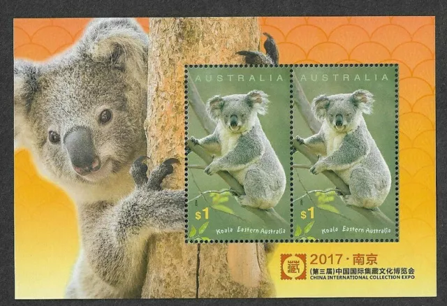 Australia-China International stamp exhibition min sheet mnh 2017