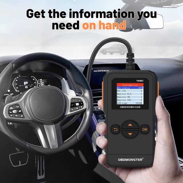 Automotive OBD2 Scanner Code Reader Car Check Engine Fault CAN Diagnostic Tool