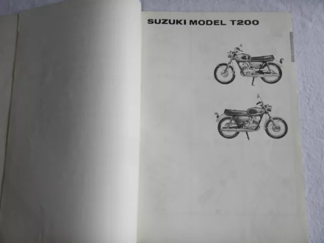 1967 1968 1969 Suzuki 200 T200 TC200 Parts book manual #2 2