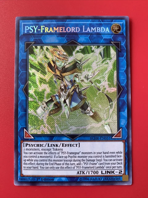 Yugioh! PSY-Framelord Lambda - BLHR-EN051 - Secret Rare - 1st Edition Near Mint,