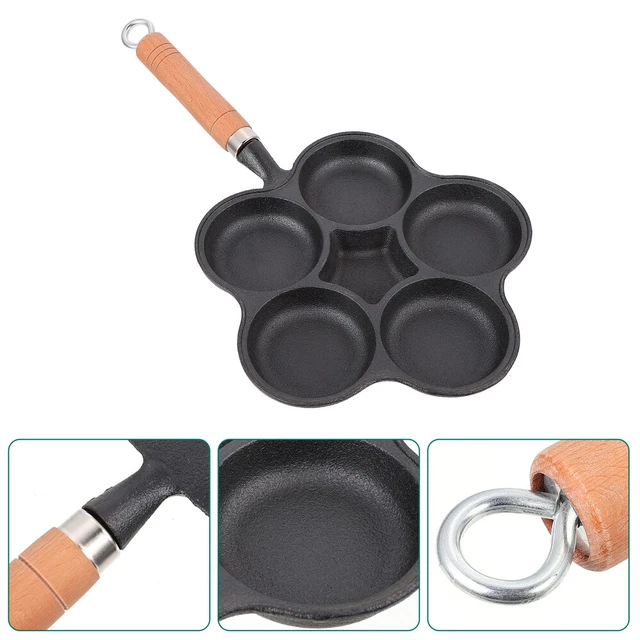 Sartén de huevos 5 tazas moho no hervidor de huevos anillos tortilla redonda