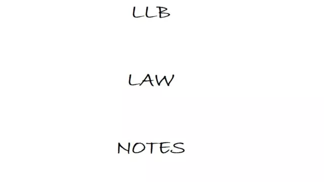 24 Detailed LLB LAW Documents - (Essays, Assignments NOTES & STUDY PACK).