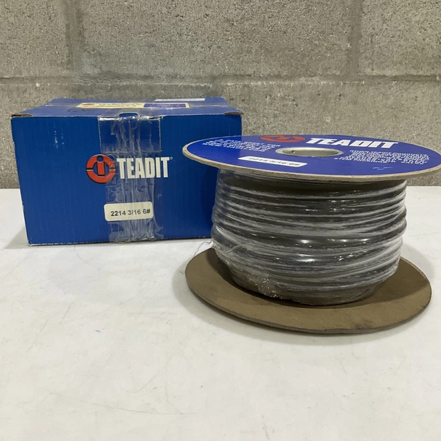 Teadit 2214 3/16 6# Carbon Fiber Graphite Valve Stem Compression Packing 373