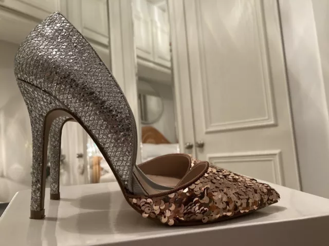 MISS KG SEQUIN High heel Shoes Size 5 Beautiful Shoes £40.00 - PicClick UK