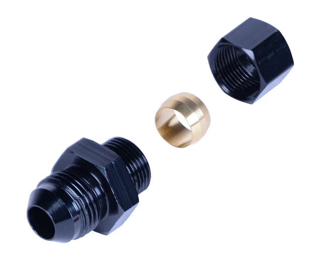 DERALE 13046 Fitting 1/2inTube to -8AN