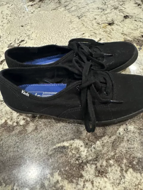 Keds Women's Champion Originals Black On Black  Sneakers Sz 8M