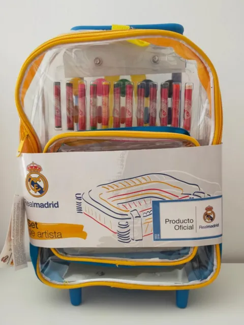 Mini Trolley escolar del Real Madrid para niños pequeños