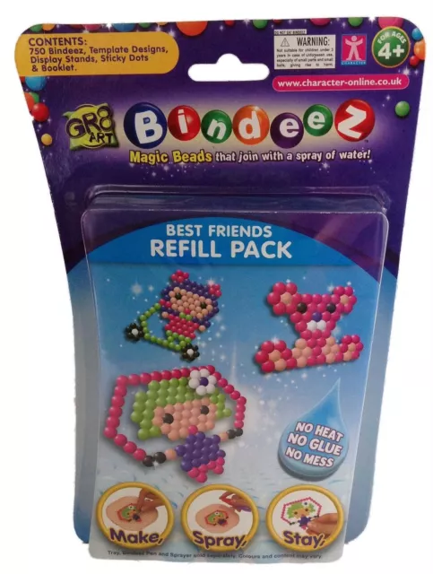 BEADOS GLITTER STARTER Kit with 400 Beads & 500 Beads Refill Pack Bundle  Set New £9.99 - PicClick UK