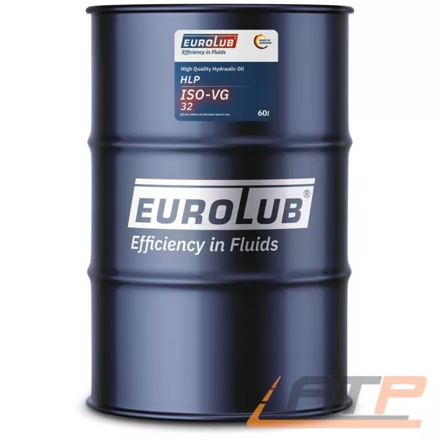 Eurolub 60 L Liter Hlp Iso-Vg 32 Hydraulik-Öl Hydraulik-Flüssigkeit