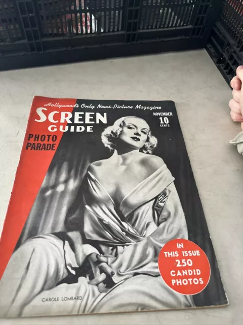 Screen Guide Magazine November 1936 Carole Lombard