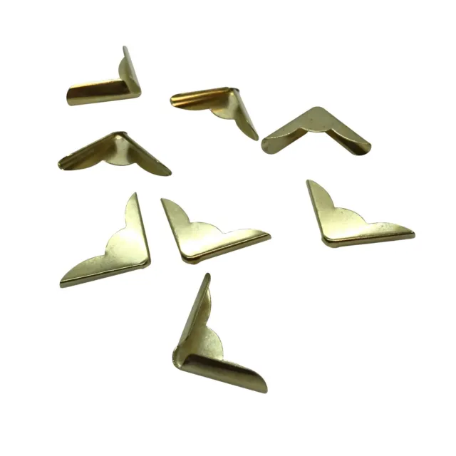 Buchecken - Metall - Farbe: gold - 22 x 22 mm - Buchbeschlag - Eckenschutz