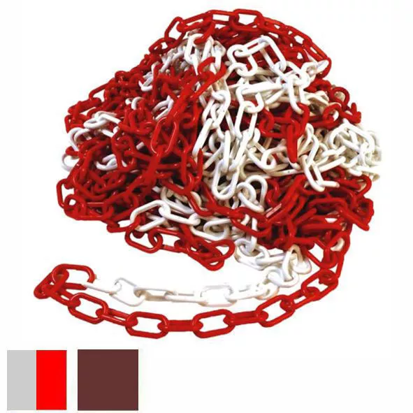 Cvm Chaîne en Plastique 6mm Blanc Rouge 25mt 8023832004147