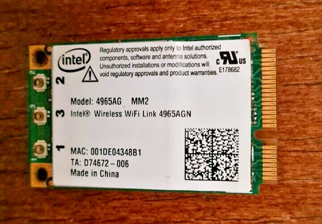 Carte WiFi Intel PRO Wireless 2200 ABG Mini-PCI pour portable | UK