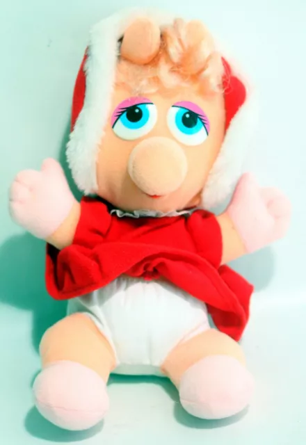 1987 McDonalds Christmas Muppet Babies Miss Piggy Plush Doll Rare Vintage