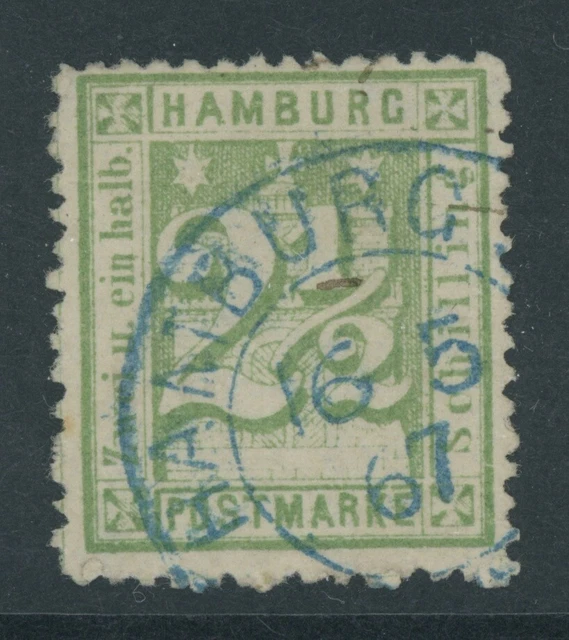 Hamburg Mi. Nr. 14 II gestempelt LUXUS Fotobefund Lange BPP