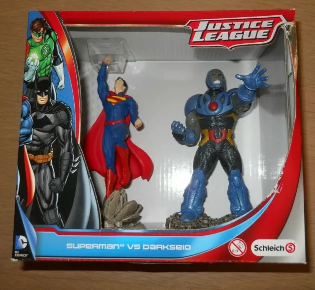 SUPEREROI da BARBAPUFFO SCHLEICH  SUPERMAN vs DARKSEID  mib