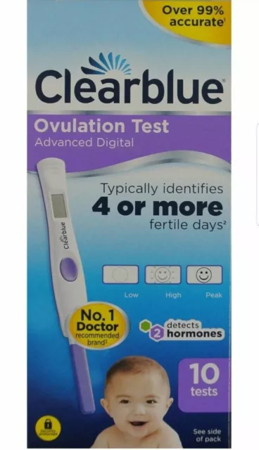 CLEARBLUE Advanced Digital Ovulationstest mit Dual-Hormonanzeige 10 Tests