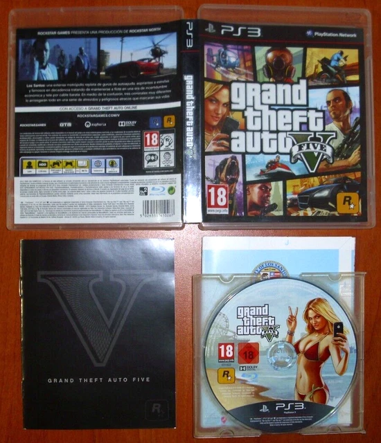 GRAND THEFT AUTO GTA V Five, Rockstar Games, PlayStation PS3 - Main Image