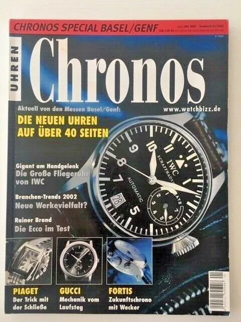 German watch magazin / Magazine allemand de montres CHRONOS 5/2002 SPECIAL SALON