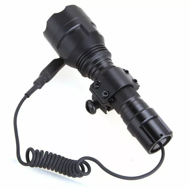 5000LM T6 LED Tactical Flashlight with Picatinny Rail Mount Pressure Switch 3