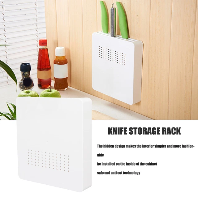 *Porte-couteau De Cuisine Caché Pour éviter Les Blessures Bloc De Couteau