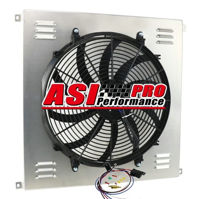 Radiator Shroud+Fan fit 1942-1952 Ford F1 F2 F3 F4 Trucks All Engines Aluminum