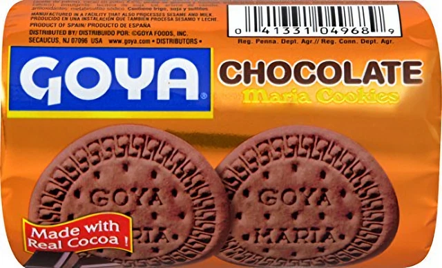 Goya Aliments Maria Cookies Chocolat, 104ml (Paquet De 32)